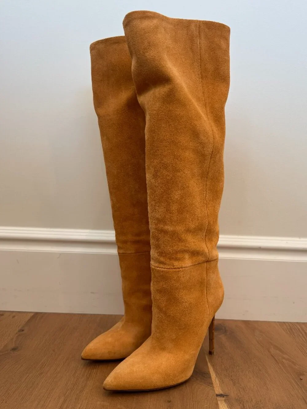 Paris Texas Stiletto 85 Sigaro Suede Knee High Boots 38.5